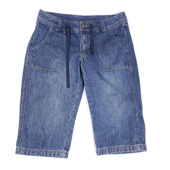 Magellan Denim Bermuda Shorts Size 12 Blue Outdoorcore Coastal Utility Cotton - Picture 1 of 10